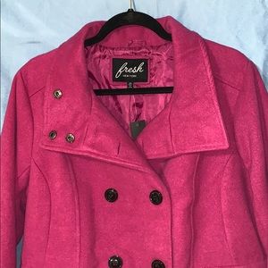 Fresh Nee York Light Fuchsia Color Coat, Size 2X MAKE AN OFFER!!!